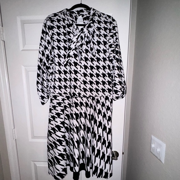 Ashley Stewart houndstooth dress - Picture 1 of 3